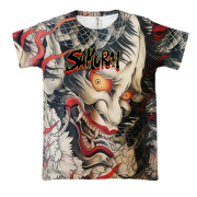 3D футболка Самурай Oni - Yakuza