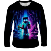 Чоловічий 3D лонгслів Minecraft ART
