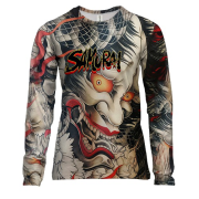 Жіночий 3D лонгслів Самурай Oni - Yakuza