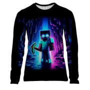 Жіночий 3D лонгслів Minecraft ART