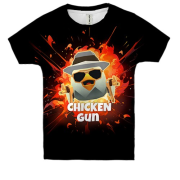 Детская 3D футболка Chicken Gun