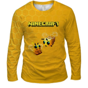 Чоловічий 3D лонгслів Minecraft бджоли