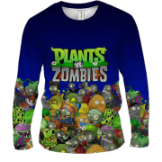 Мужской 3D лонгслив Plants vs zombies