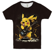 Дитяча 3D футболка з Пікачу - рокером