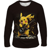 Чоловічий 3D лонгслів з Пікачу - рокером