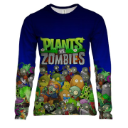 Женский 3D лонгслив Plants vs zombies