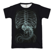 3D футболка Чужий на рентгені