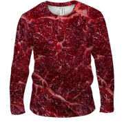 Чоловічий 3D лонгслів М'ясо