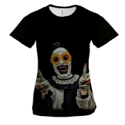 Жіноча 3D футболка Арт - Жахливий