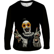 Чоловічий 3D лонгслів Арт - Жахливий