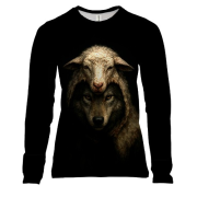 Жіночий 3D лонгслів Вовк у овечій шкурі