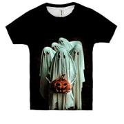 Дитяча 3D футболка Привид з гарбузами