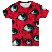 Дитяча 3D футболка Жахливі очі