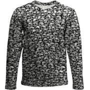 Дитячий 3D лонгслів Черепа, патерн