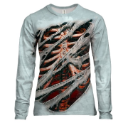 Жіночий 3D лонгслів Криваві ребра, 666