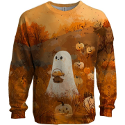 3D світшот Привид з гарбузами, Хелловін