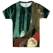 Дитяча 3D футболка Гном та привид, Хелловін