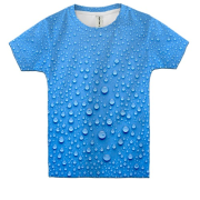 Дитяча 3D футболка з краплями води