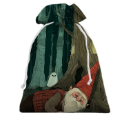 3D Подарунковий мішечок Гном та привид, Хелловін