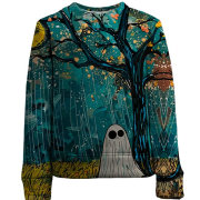 Дитячий 3D світшот Привид під дощем, Хелловін