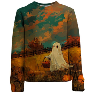 Дитячий 3D світшот Привид на полі, Хелловін