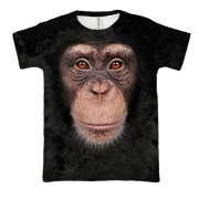 3D футболка с шимпанзе