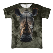 3D футболка з мордою носорога