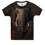Детская 3D футболка со слоном