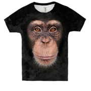 Детская 3D футболка с шимпанзе