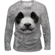 Мужской 3D лонгслив с пандой