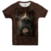 Дитяча 3D футболка з мордою Боксера