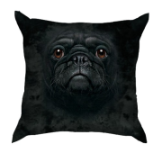 3D подушка з мордою мопса