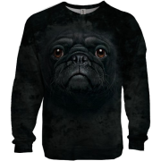 3D світшот з мордою мопса