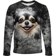 Дитячий 3D лонгслів Чіхуахуа (2)