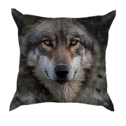 3D подушка з мордою вовка