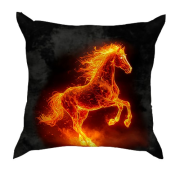 3D подушка Огненная лошадь