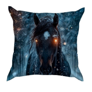 3D подушка Конь с сияющими глазами
