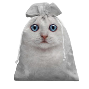 3D Подарунковий мішечок Біле кошеня