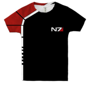 Детская 3D футболка Mass Effect, N7 logo
