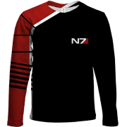 Дитячий 3D лонгслів Mass Effect, N7 logo