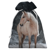 3D Подарунковий мішечок Кінь і зима