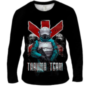 Мужской 3D лонгслив Cyberpunk 2077 trauma team soldiers