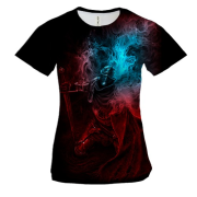 Женская 3D футболка Погасший рыцарь Elden Ring