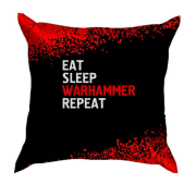 3D подушка Eat Sleep Warhammer Repeat