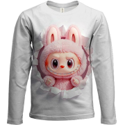 Детский 3D лонгслив Лабубу Розовый Прорыв