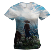 Женская 3D футболка Where Winds Meet, пейзаж