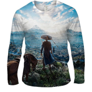 Мужской 3D лонгслив Where Winds Meet, пейзаж