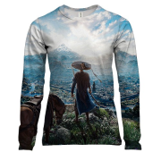 Женский 3D лонгслив Where Winds Meet, пейзаж