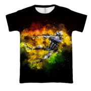 3D футболка CS2, CT x Dragon Lore