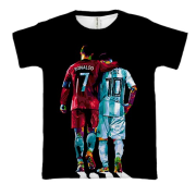 3D футболка Cristiano Ronaldo x Lionel Messi